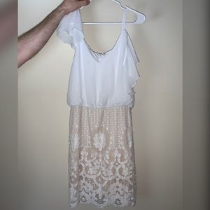 NEW White/Nude dress from Francesca’s
